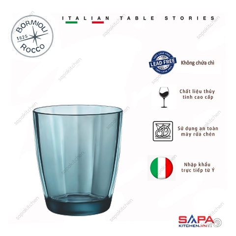 Ly thủy tinh Pulsar 30cl màu xanh biển