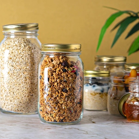 Hũ thủy tinh nắp vặn Quattro 1000ml