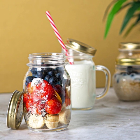 Hũ thủy tinh nắp vặn Quattro 500ml