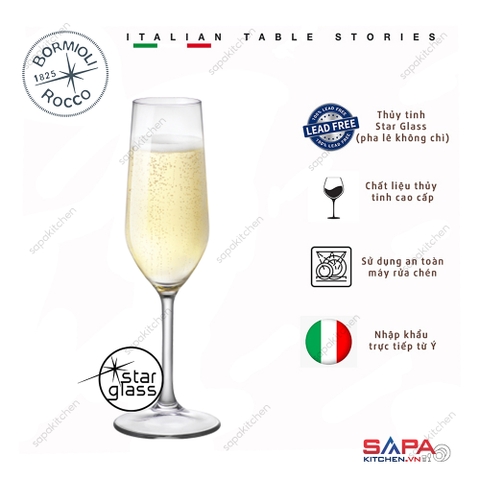 Ly rượu thủy tinh Riserva Champagne 21 cl