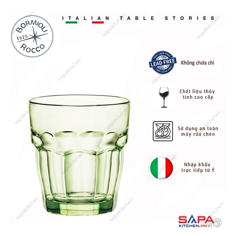 Ly thủy tinh chịu nhiệt Rock bar 27 cl xanh bạc hà
