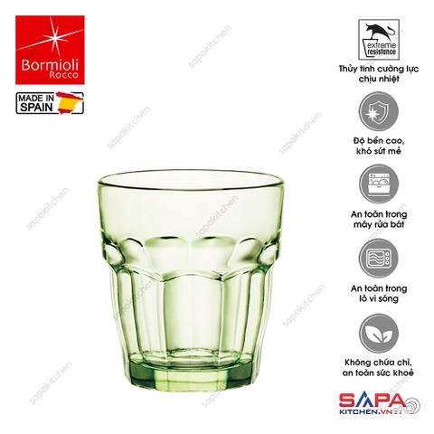 Ly thủy tinh chịu nhiệt Rock bar 27 cl xanh bạc hà