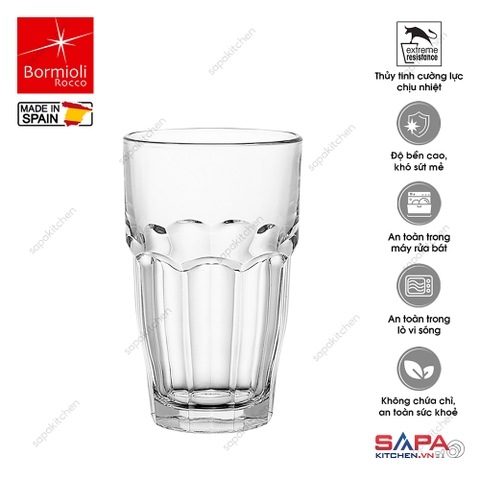 Ly thủy tinh chịu nhiệt Rock bar 48 cl