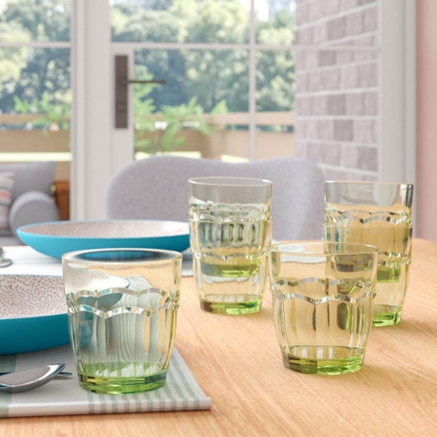 Ly thủy tinh chịu nhiệt Rock bar 27 cl xanh bạc hà