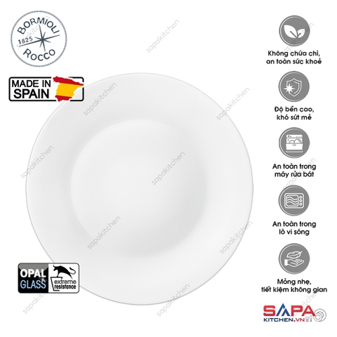 Đĩa thủy tinh tròn nhỏ Ronda 20 cm