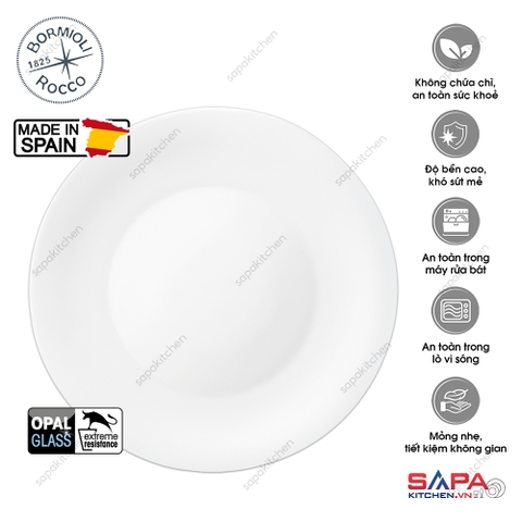 Đĩa thủy tinh tròn lớn Ronda 27 cm