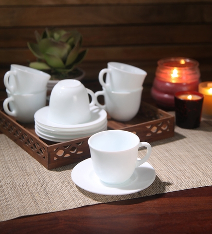 Bộ tách đĩa trà thủy tinh Toledo 16 cl