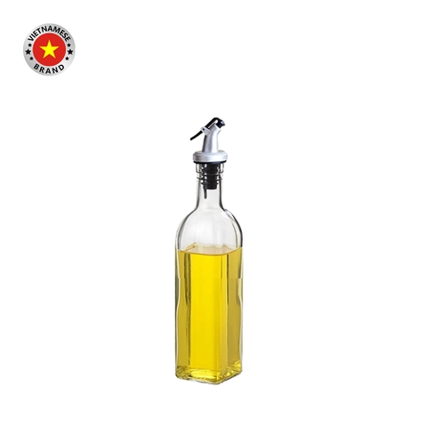 Chai rót gia vị thủy tinh vuông 250ml - SAPATA