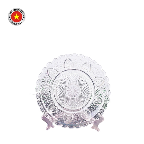 Đĩa thủy tinh đựng trái cây 25cm - SAPATA