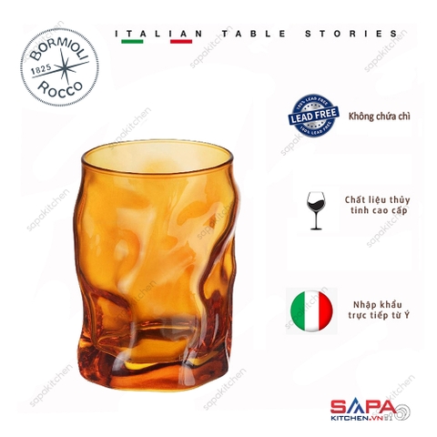 Ly thủy tinh Sorgente 30cl màu cam