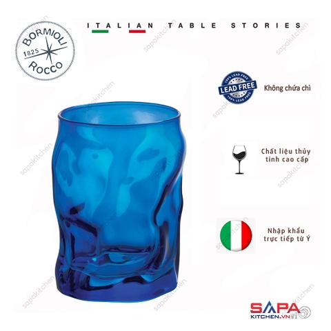 Ly thủy tinh Sorgente 30cl màu xanh biển