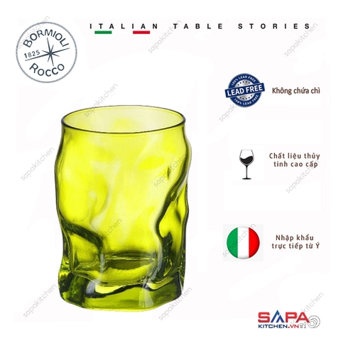 Ly thủy tinh Sorgente 30cl màu xanh lá
