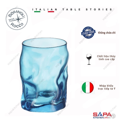 Ly thủy tinh Sorgente 30cl màu xanh ngọc
