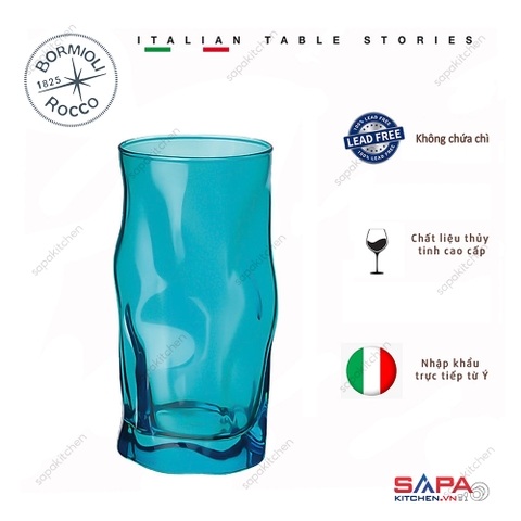 Ly thủy tinh Sorgente 45cl màu xanh ngọc