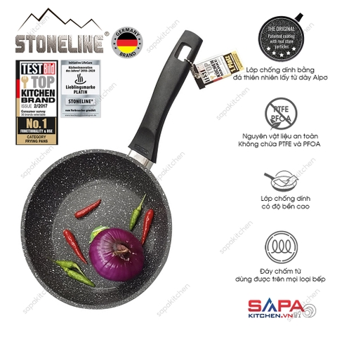 [KBB] Chảo cạn chống dính phủ đá thiên nhiên Stoneline 20cm - không bao bì