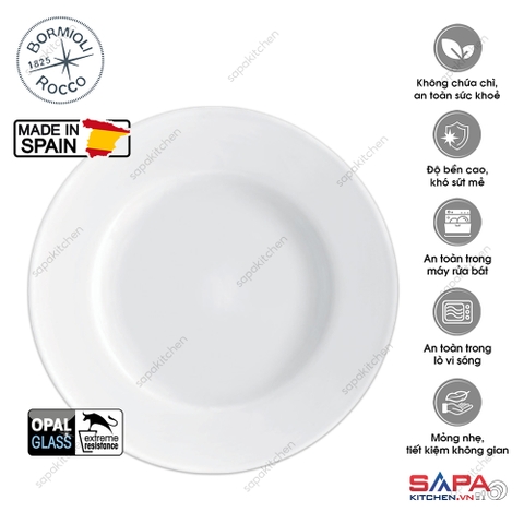 Toledo đĩa soup thủy tinh 23 - Bormioli Rocco