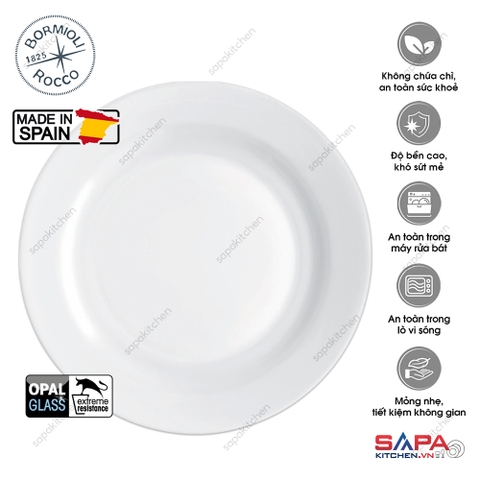 Đĩa thủy tinh tròn lớn Toledo 29 cm