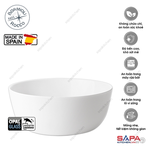 Tô thủy tinh tròn Toledo 19 cm