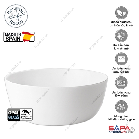 Tô thủy tinh tròn lớn Toledo 23 cm