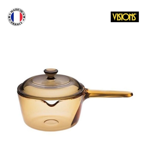 Nồi tay cầm thủy tinh Visions 1L