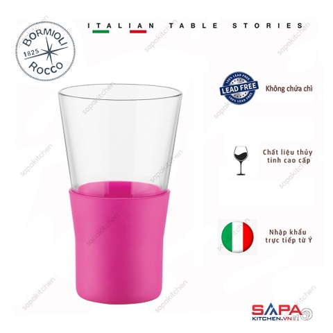 Ly thủy tinh chịu nhiệt Ypsilon Brio 32cl màu hồng