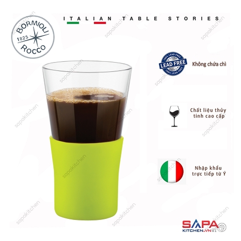 Ly thủy tinh chịu nhiệt Ypsilon Brio 32cl màu xanh lá