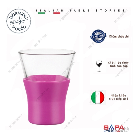 Ly thủy tinh chịu nhiệt Ypsilon Brio cappuccino 22cl màu hồng