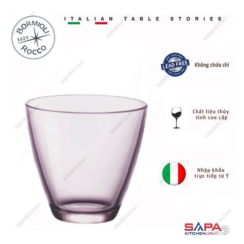 Ly thủy tinh Zeno 26cl màu tím