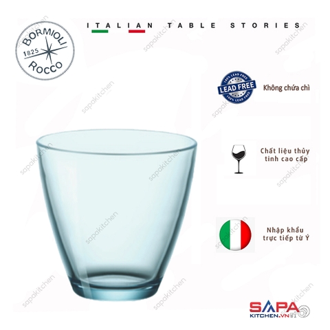 Ly thủy tinh Zeno 26cl màu xanh biển