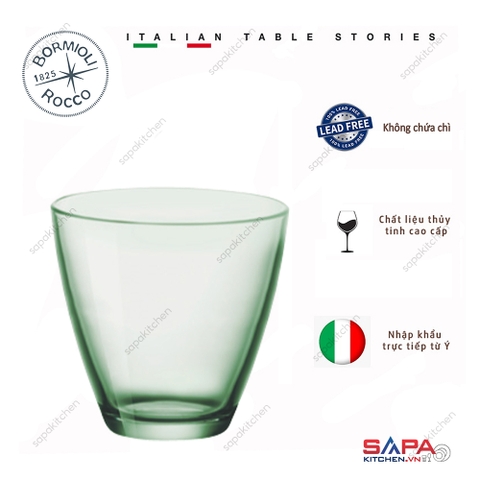 Ly thủy tinh Zeno 26cl màu xanh lá