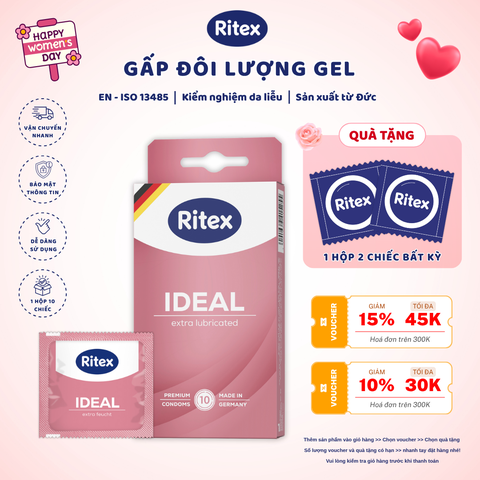 IDEAL - SIÊU ẨM ƯỚT (HỘP 10 CHIẾC), TẶNG kèm quà tặng