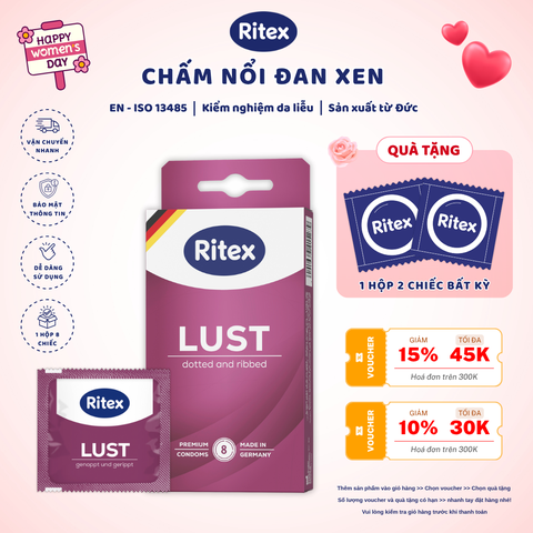 LUST - GÂN & GAI (HỘP 8 CHIẾC),TẶNG kèm quà tặng