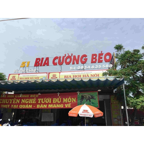 Bia Cường bèo - biển hiệu đèn led
