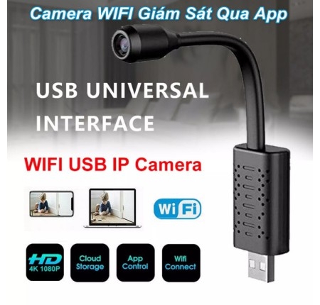 Camera wifi Mini W11 Pro Cổng USB ( Phần Mềm V380 )