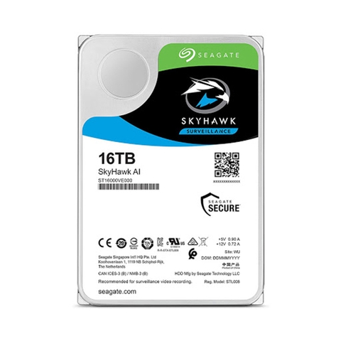 Ổ Cứng HDD Seagate Skyhawk (Surveillance) 16TB ST16000VE000