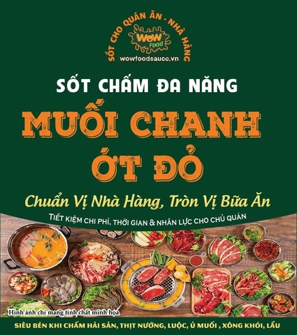 SỐT CHẤM MUỐI ỚT CHUÔNG ĐỎ