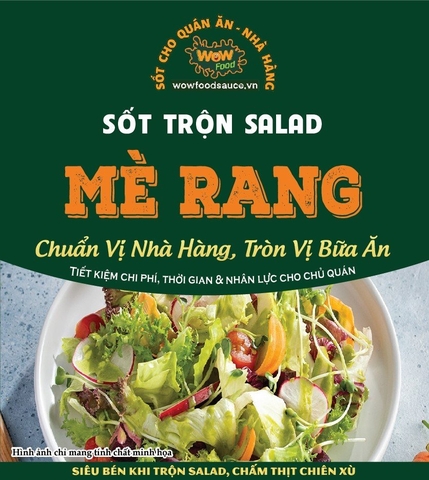SỐT TRỘN SALAD MÈ RANG
