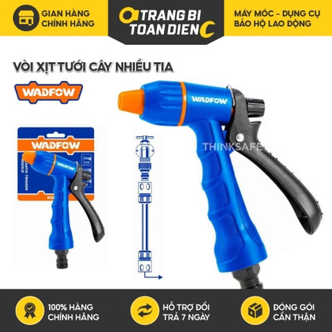 Vòi xịt nước Wadfow WSN1E03 WSN1E07 Vòi xịt tưới cây 3 tia và 7 tia, đầu phun nước thân nhựa abs - Thinksafe