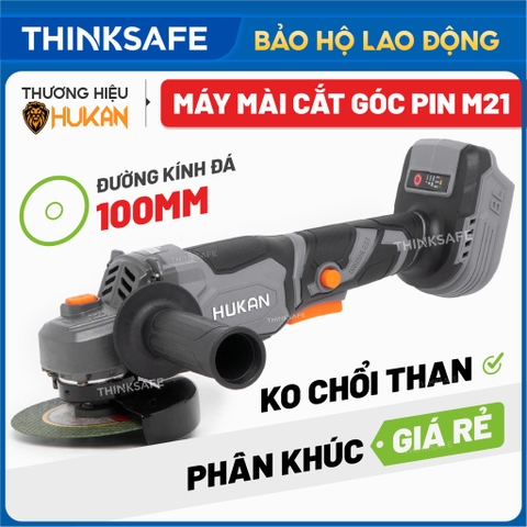 Máy mài góc Hukan G1-AG5700S đĩa 100mm, 3 tốc độ Máy cắt pin mẫu mới, giá rẻ không chổi than