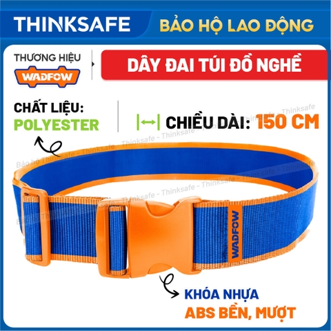 Dây đeo lưng cho túi đựng dụng cụ 150cm Wadfow WTG1100 chất liệu Polyester dây đai túi đồ nghề