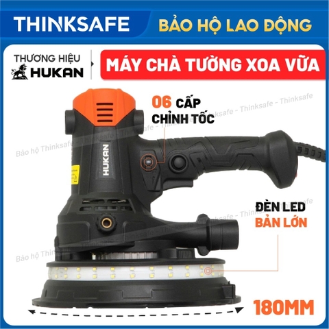 Máy Chà Tường Xoa Vữa Cầm Tay Có Đèn HUKAN G2-MTT181