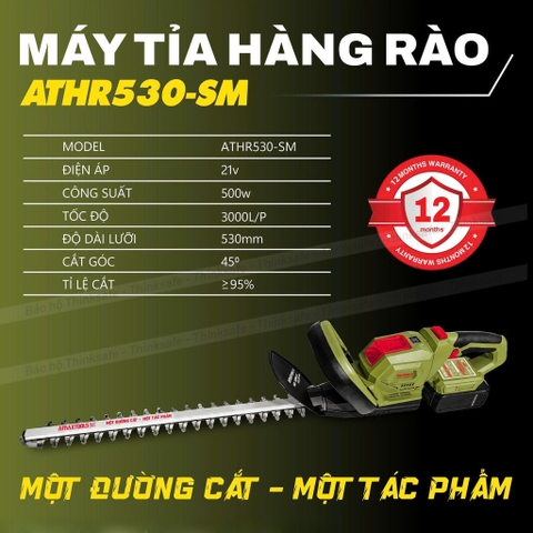 Máy cắt tỉa hàng rào Amaxtools ATHR530-SM