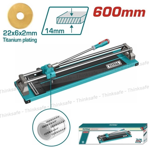 Bàn cắt gạch đẩy tay TOTAL THT576002 cắt gạch bằng tay 600mm, 6,5kg chuyên dụng, chất lượng tốt, thi công, xây dựng, DIY
