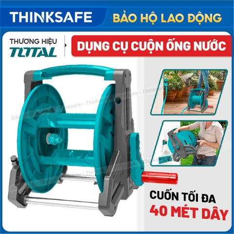 Dụng cụ cuộn ống nước TOTAL THHR40121/ THHR40122/THHR2012  chất liệu PP và Nhôm rulo cuộn ống có thể treo tường
