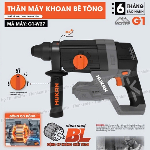 Máy khoan bê tông Hukan G1-W27