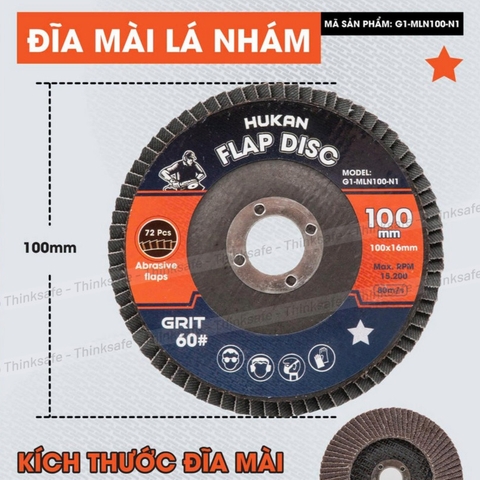 Đá nhám xếp Hukan G1-MLN100