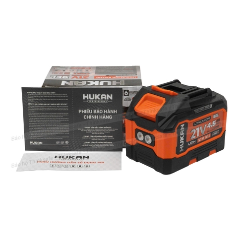 Pin HUKAN 15 Cell, Dung lượng 4.5Ah, Dòng xả 5C, Chân pin phổ thông, Vỏ ABS chống cháy