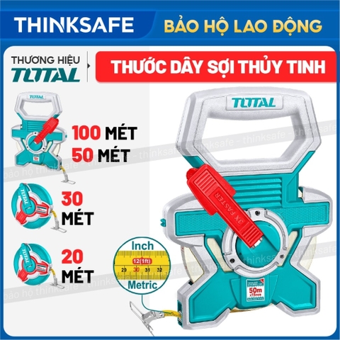 Thước dây sợi thủy tinh 20mx15mm - 100mx15mm TOTAL