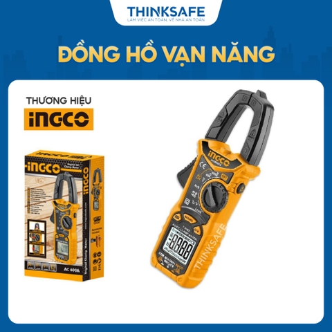 Đồng Hồ Kẹp AC/DC INGCO DCM6005 Hiệu Suất Nhiệt Độ và Điện Áp Một Chiều - Điện Trở, Điện Dung - Thinksafe