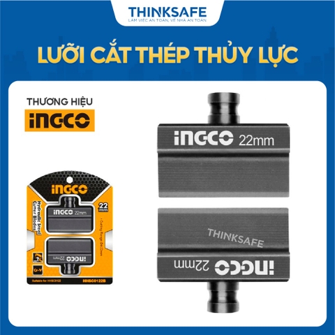 Lưỡi cắt thép thủy lực INGCO HHSC0122B φ22mm, chất liệu CR12MOV - 2 lưỡi/bộ - Chịu nhiệt - Thinksafe